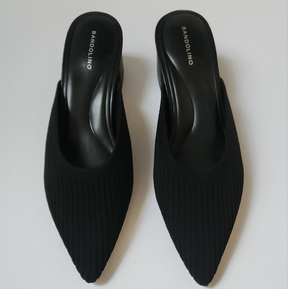 🔥SOLD🔥 Bandolino Ribbed Knit Mules - Picture 2 of 10